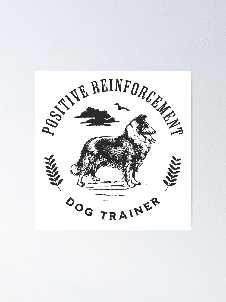 Positive Reinforcement Dog Trainer Vintage Classic Rough Collie