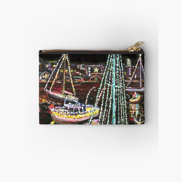 Item preview, Newport Beach Christmas Boat Parade designed and sold by ArtbyLeclerc.