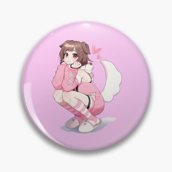 Item preview, Hololive Pink Dog Wag Inugami Korone designed and sold by GalacticWaifu.
