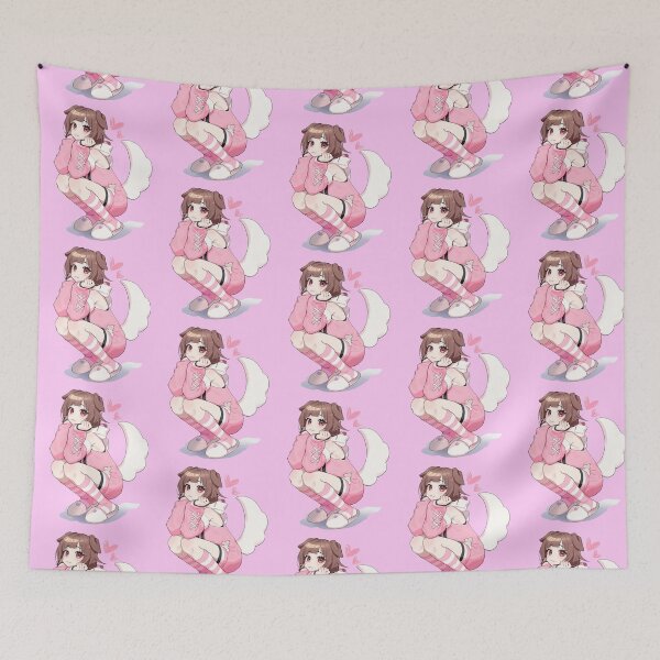 Item preview, Hololive Pink Dog Wag Inugami Korone designed and sold by GalacticWaifu.