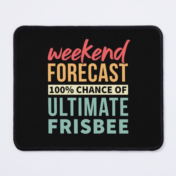Item preview, Weekend Forecast 100% Chance Of Ultimate Frisbee - Funny Vintage Ultimate Frisbee Player designed and sold by T-shirt For You.