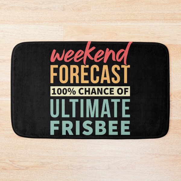 Item preview, Weekend Forecast 100% Chance Of Ultimate Frisbee - Funny Vintage Ultimate Frisbee Player designed and sold by T-shirt For You.