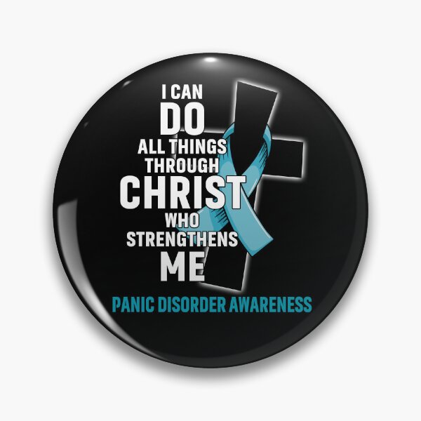 Item preview, I Can Do All Things Through Christ Who Strengthens Me Panic Disorder Awareness designed and sold by Hatjar.