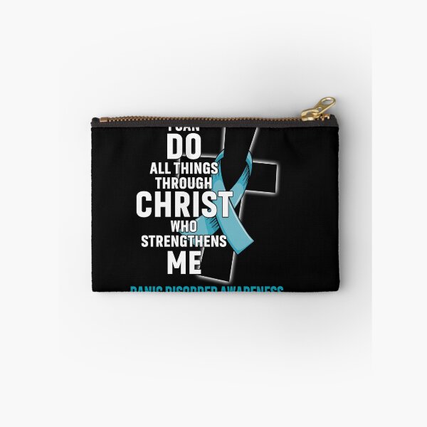 Item preview, I Can Do All Things Through Christ Who Strengthens Me Panic Disorder Awareness designed and sold by Hatjar.