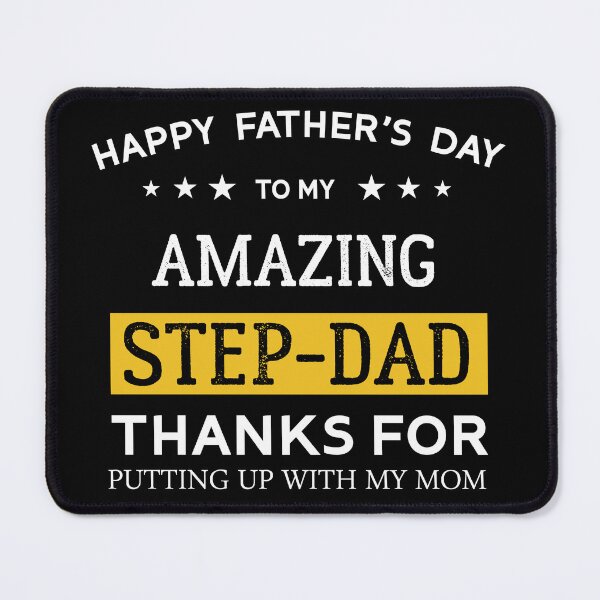 Item preview, Happy Father's Day To My Amazing Step-Dad Thanks For Putting Up With My Mom Cool Daughter Gift For Daddy Papa Grandpa designed and sold by Raiko-art.