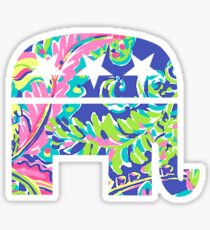 Republican Elephant Sticker