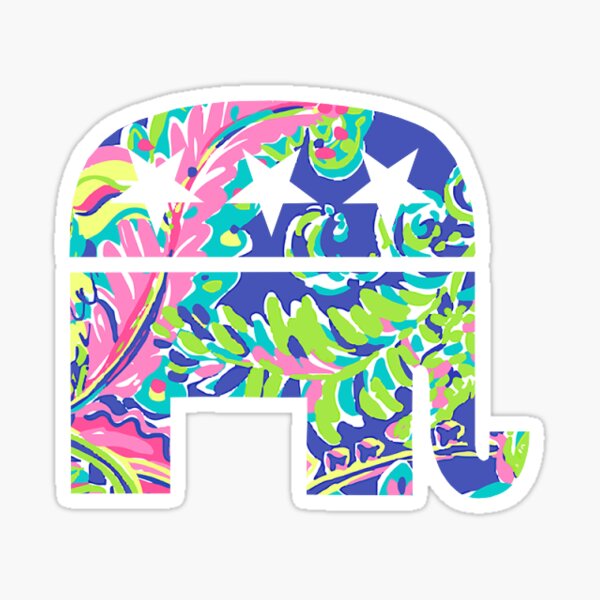 Republican Elephant Sticker