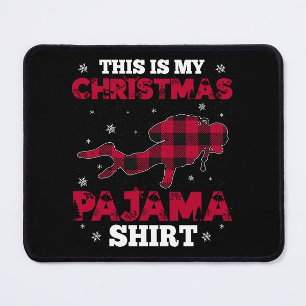 Item preview, Christmas Pajama Diving Buffalo Plaid Checkered designed and sold by haselshirt.
