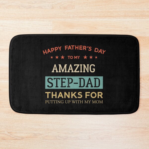 Item preview, Happy Father's Day To My Amazing Step-Dad Thanks For Putting Up With My Mom Cool Daughter Gift For Daddy Papa Grandpa designed and sold by Raiko-art.