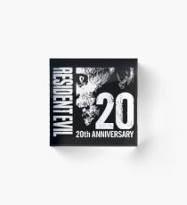 Resident Evil - 20th Anniversary With Anniversary Text Acrylic Block