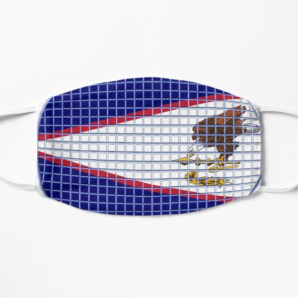 American-Samoa Flag Rounded - Squares Pixel Flat Mask