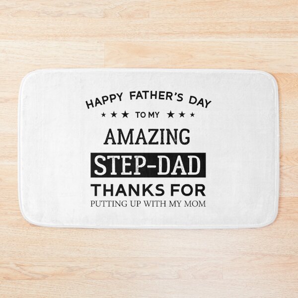 Item preview, Happy Father's Day To My Amazing Step-Dad Thanks For Putting Up With My Mom Cool Daughter Gift For Daddy Papa Grandpa designed and sold by Raiko-art.