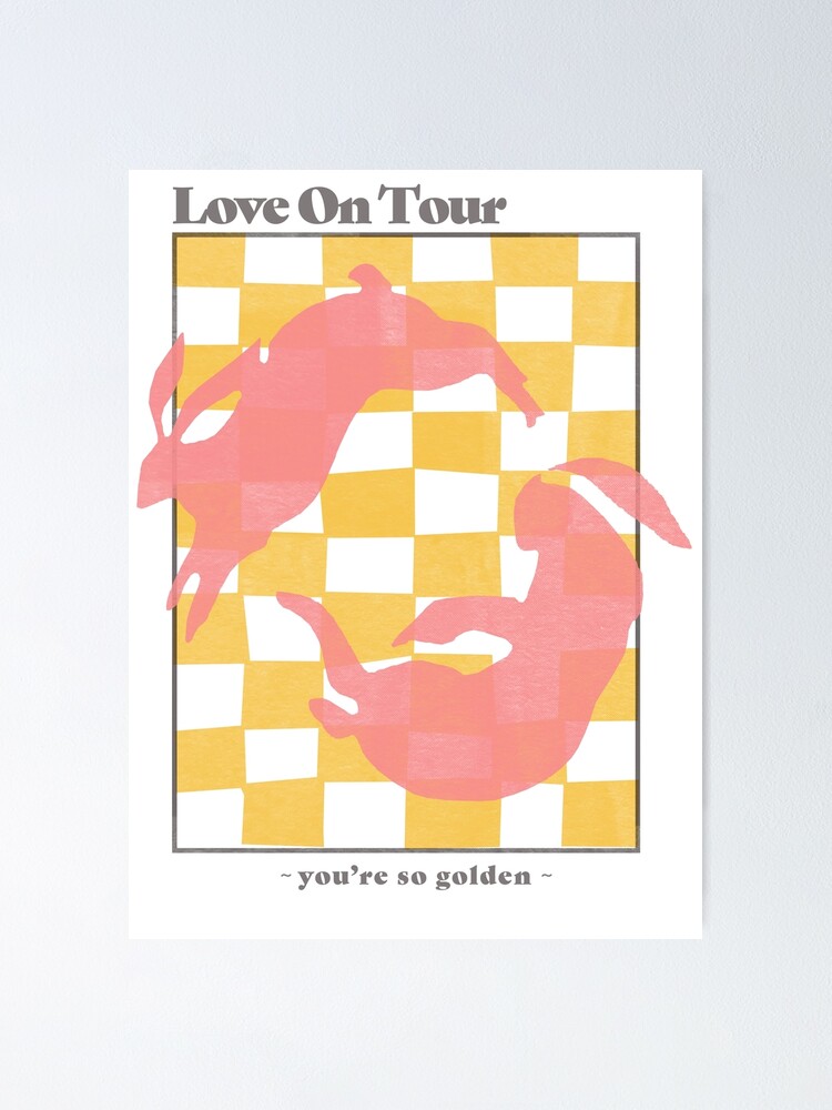 HARRY STYLES love on Tour Vintage/retro Inspired Print 