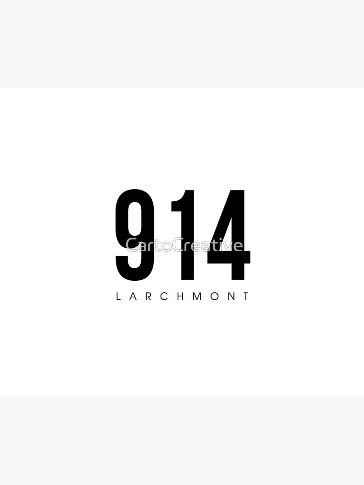 "Larchmont, NY 914 Area Code" Poster by CartoCreative Redbubble