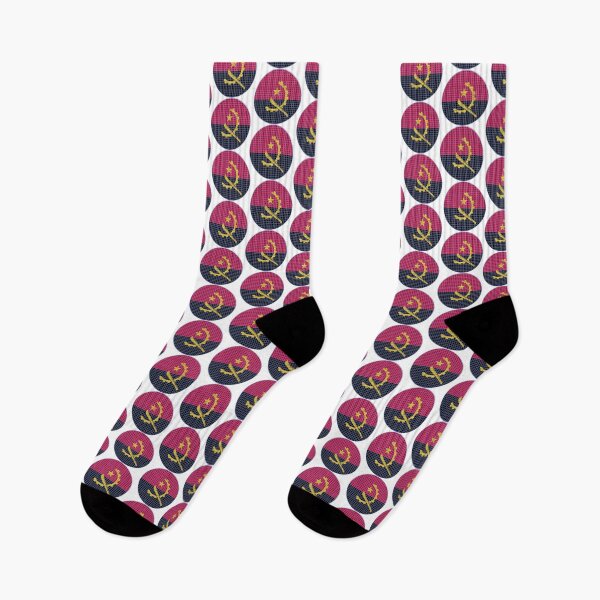 Item preview, Angola Flag Rounded - Squares Pixel  designed and sold by MoonElite.