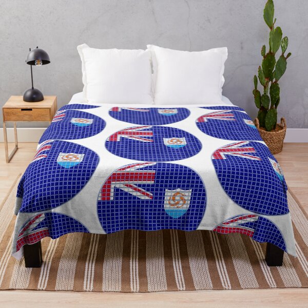 Item preview, Anguilla Flag Rounded - Squares Pixel  designed and sold by MoonElite.