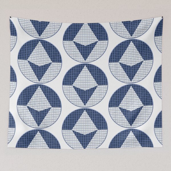 Item preview, Antarctica Flag Rounded - Squares Pixel  designed and sold by MoonElite.