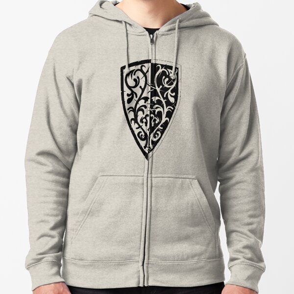 Grass Crest Shield Zipped Hoodie
