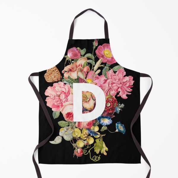 Item preview, Letter D with Baroque Flowers designed and sold by Trish Dish.