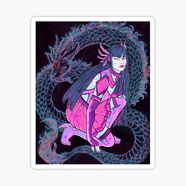 Dragon Girl Sticker