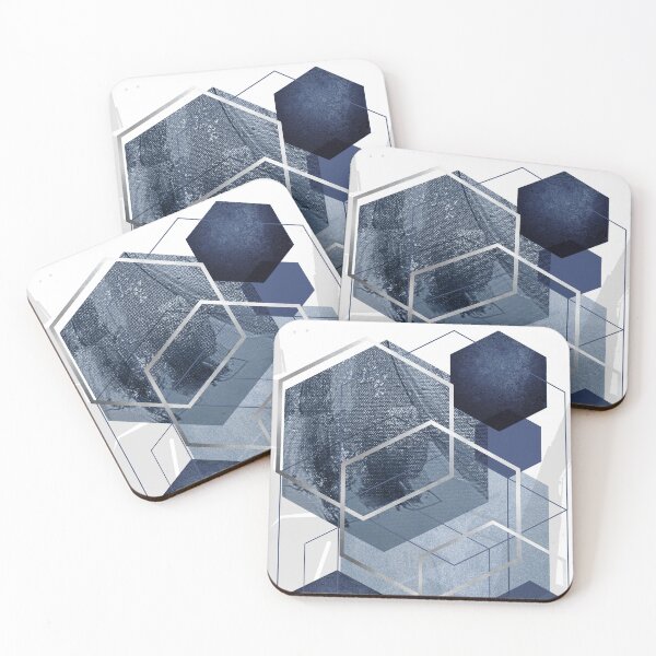 Item preview, Blue and Grey Geo designed and sold by UrbanEpiphany.