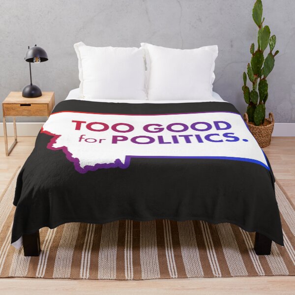 Item preview, Montana: Too Good for Politics Bumpersticker (Anti Trump & Biden) designed and sold by BravoSolo.