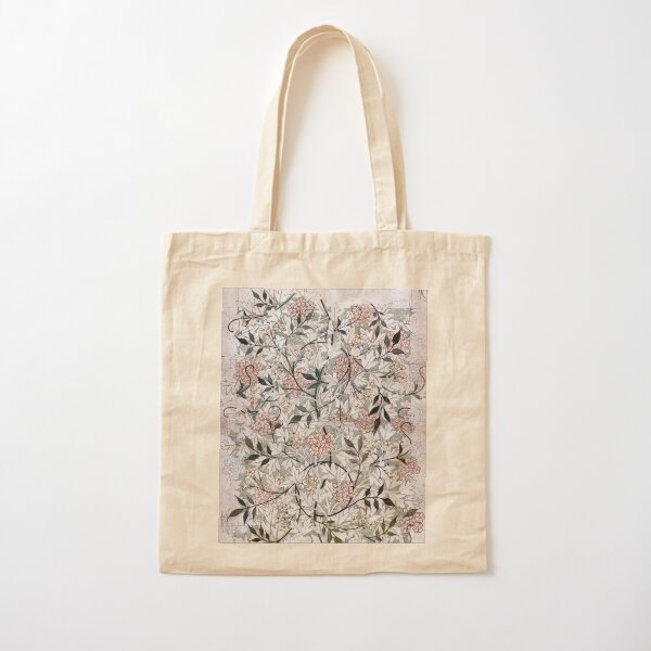 Vintage Floral Pattern Cotton Tote Bag