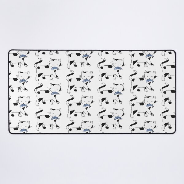Item preview, Cat with a Fish designed and sold by StickerHome.