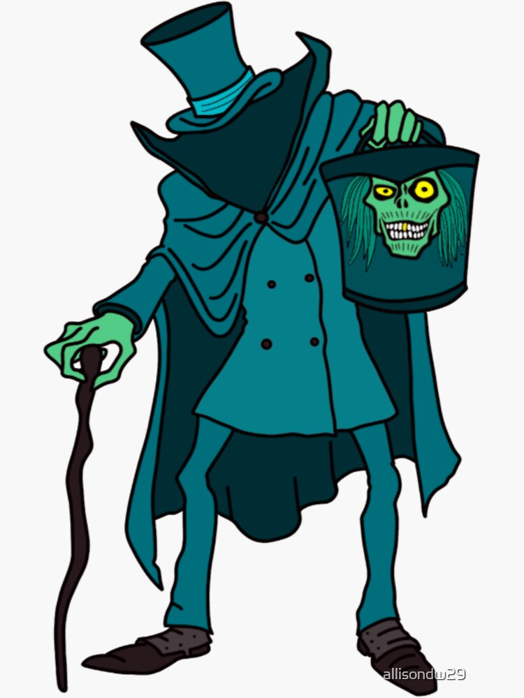  Vision Signs Haunted Mansion Hatbox Ghost Sticker