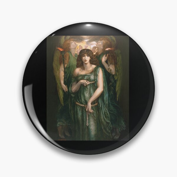 Item preview, Astarte Syriaca (Portrait of Goddess Venus) with Angels by Dante Gabriel Rossetti designed and sold by ColorfulMystic.