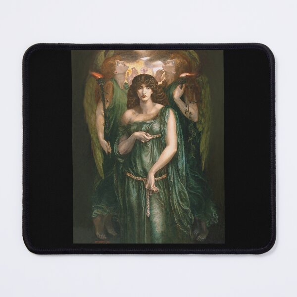 Item preview, Astarte Syriaca (Portrait of Goddess Venus) with Angels by Dante Gabriel Rossetti designed and sold by ColorfulMystic.