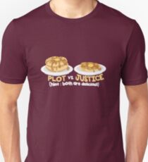 PLOT VS. JUSTICE Unisex T-Shirt
