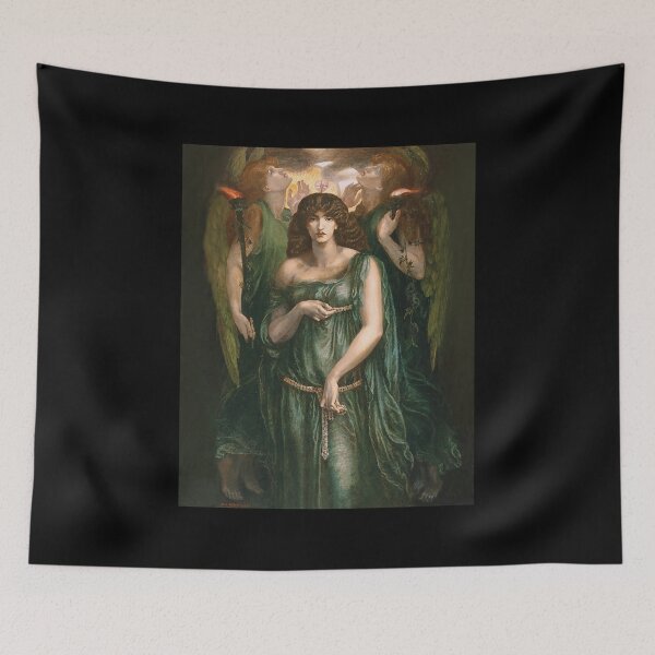 Item preview, Astarte Syriaca (Portrait of Goddess Venus) with Angels by Dante Gabriel Rossetti designed and sold by ColorfulMystic.