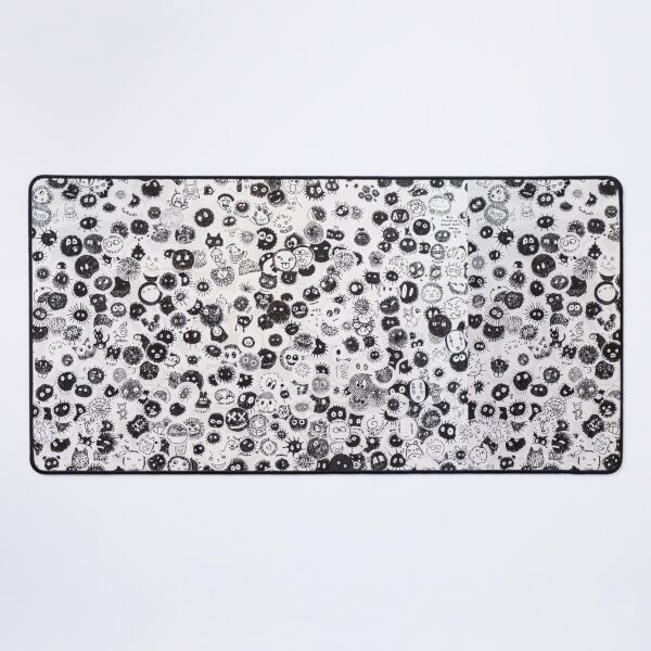 Item preview, Black and White Faces Pattern designed and sold by ArTeaCupcake.