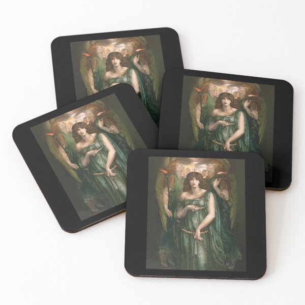 Item preview, Astarte Syriaca (Portrait of Goddess Venus) with Angels by Dante Gabriel Rossetti designed and sold by ColorfulMystic.