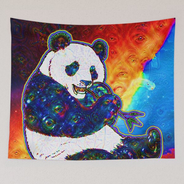 Item preview, Rainbow Deep Dream Panda designed and sold by Sacred  Spectrum.