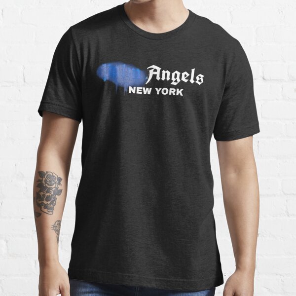 New Palm Angels New York Sprayed Paint Blue Uk Essential T-Shirt