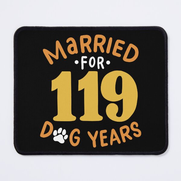 Item preview, 17th Wedding Anniversary, Married For 119 Dog Years designed and sold by haselshirt.