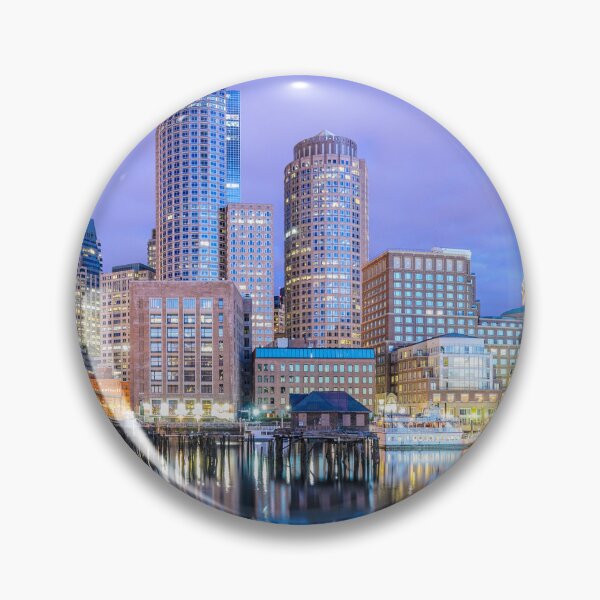 Item preview, Boston City Skyline, Purple Sunset designed and sold by newburyboutique.