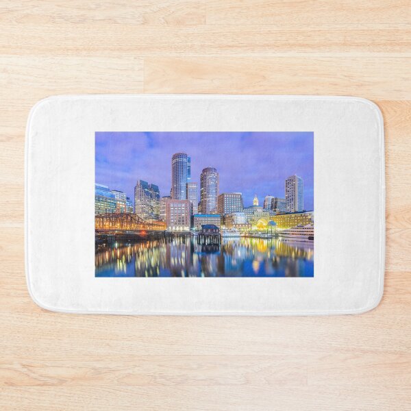 Item preview, Boston City Skyline, Purple Sunset designed and sold by newburyboutique.