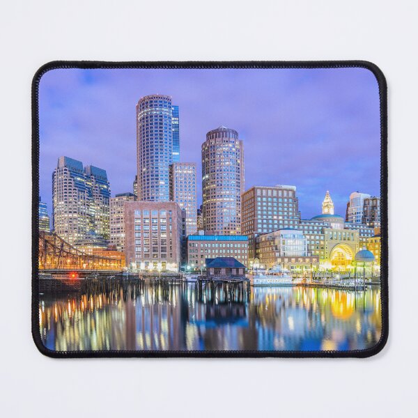 Item preview, Boston City Skyline, Purple Sunset designed and sold by newburyboutique.