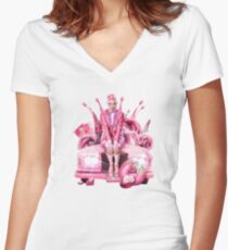 chester lockhart Women's Fitted V-Neck T-Shirt