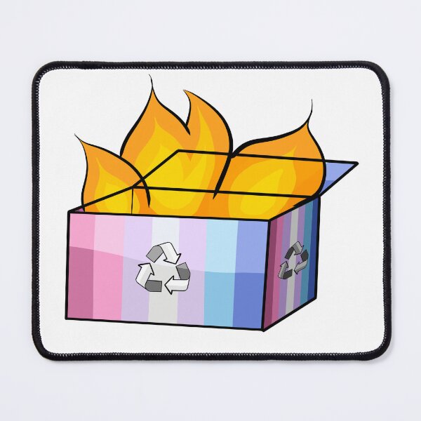 Item preview, Bigender Pride Garbage Fire designed and sold by CJ Vanderbeek.