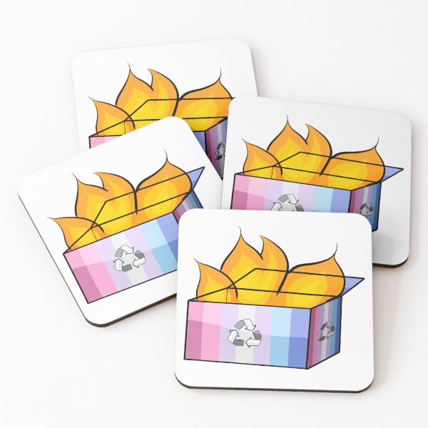 Item preview, Bigender Pride Garbage Fire designed and sold by CJ Vanderbeek.