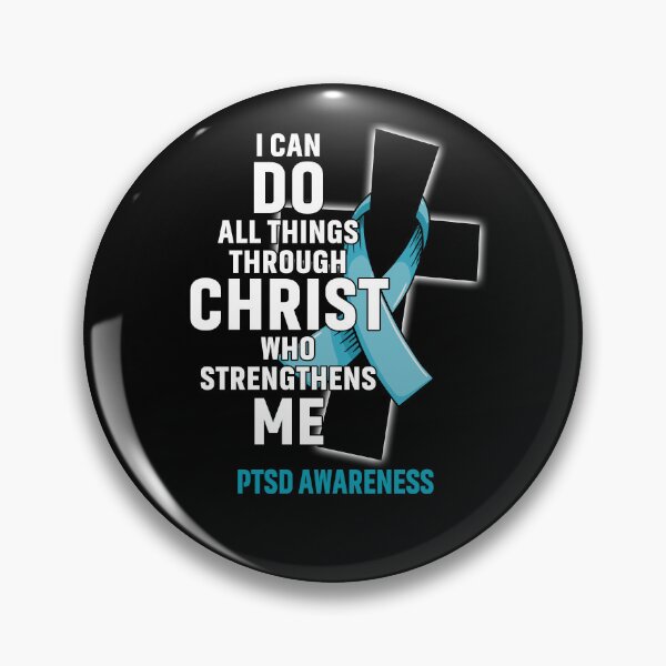 Item preview, I Can Do All Things Through Christ Who Strengthens Me PTSD Awareness designed and sold by Hatjar.