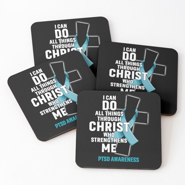 Item preview, I Can Do All Things Through Christ Who Strengthens Me PTSD Awareness designed and sold by Hatjar.