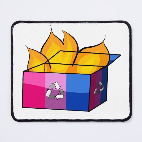Item preview, Bisexual Pride Garbage Fire designed and sold by CJ Vanderbeek.