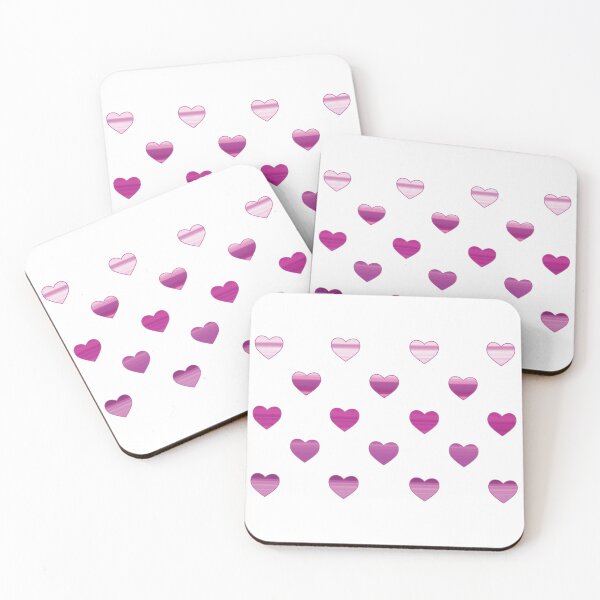 Item preview, Purple Gradient Small Hearts Pattern designed and sold by ThePurpleFrog.