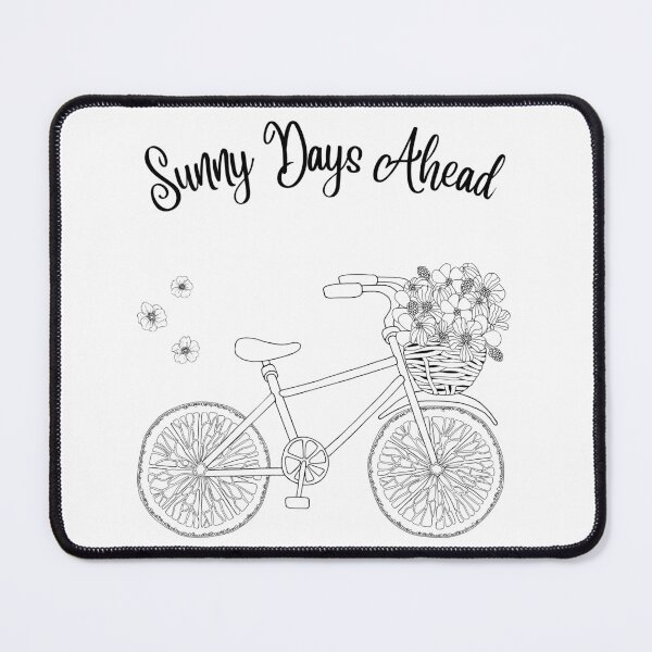 Item preview, Sunny Days Ahead Flowered Bicycle designed and sold by MochaMeli.
