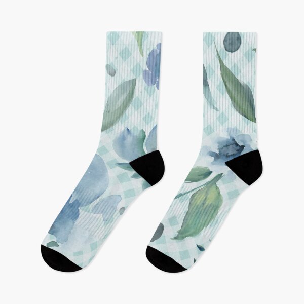 Item preview, Elegant watercolor painted florals and gingham, cottagecore aesthetic designed and sold by Orianah.